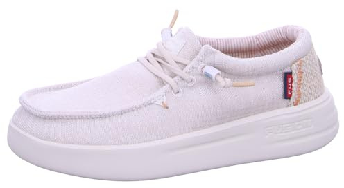 Fusion Leinenschuh Weiß in Größe 37