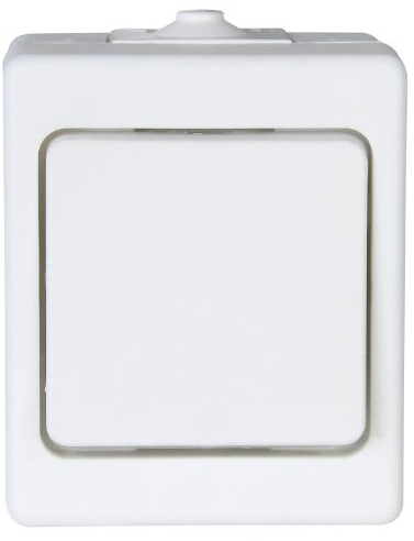 Kopp 564302002 Aufputz-Feuchtraum Taster, IP44, Standard