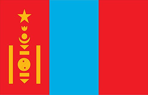 Allied Flag Outdoor Nylon Mongolia United Nation Flag, 4 by 6-Feet