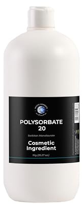 Mystic Moments | Polysorbate 20 Solubiliser | 1Kg | Non-ionic solubiliser for dispersing essential oils and fragrance oils into water-based cosmetic formulations.
