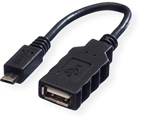 ROLINE Cavo USB 2.0, maschio micro-USB tipo b/femmina USB tipo A, OTG, 0,15m