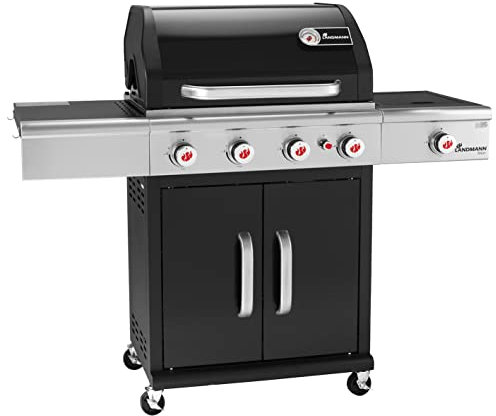 Landmann - 12940 - Barbecue Gaz Triton PTS 4+1 Bruleurs - Noir