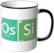 JUNIWORDS Tasse - Wähle eine Farbe - Periodensystem Ossi - Schwarz