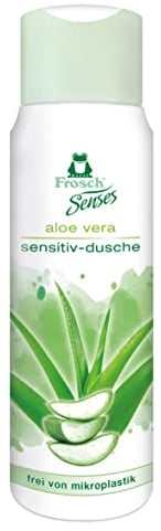 Frosch Senses Aloe Vera Sensitiv-Dusche, Duschgel für empfindliche Haut geeignet, pH-hautneutral & vegan, ohne Mikroplastik, Nachfüllbeutel, 300 ml (Pack of 4)