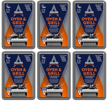 Astonish Specialist Oven & Grill Cleaner & Sponge 6 x 250g