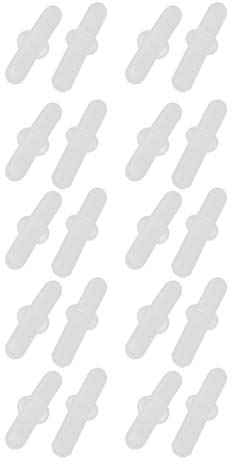 sourcing map 20pcs 3mm diámetro interior flexible PVC recto conector para manguera tubo oxígeno