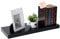 EUGAD Wandregal Schweberegal Wandboard Bücherregal Hängeregal Hochglanzoberfläche DVD CD Regal Holzbrett für Schlafzimmer Wohnzimmer Küche und Flur Schwarz breit 60cm 0050QJ