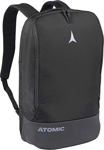 ATOMIC Laptop Pack Schwarz - Arbeitsrucksack - Laptoptasche mit 17 Laptopfach - Großes Hauptfach mit integrierten Innenfächern - Business-Rucksack im ATOMIC Style
