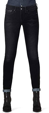 G-Star Women's 3301 Mid Skinny Jeans, Black (black iced flock D05889-C478-B699), 24W / 30L