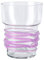 botle Orchideentopf Glas Übertopf Blumentopf Pflanzgefäß D 13 cm H 16,5cm lila
