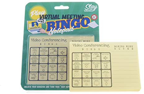 Boxer Gifts Virtual Meeting Office Age 3+ Bingo | Novelty Working From Home Desk Accessory | Funny Gift For Colleagues
