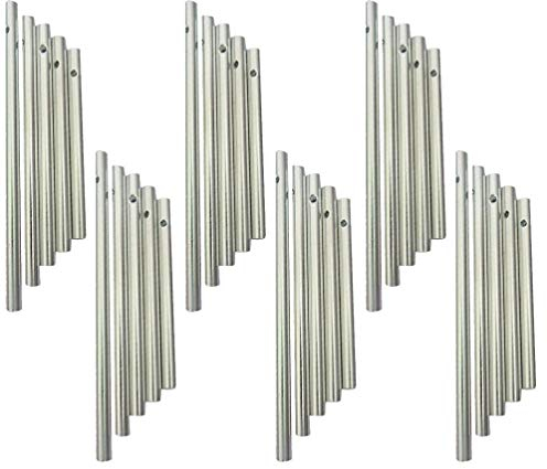 EXCEART Klangstäbe Für Windspiel Windspiel Wind Chime Rohr S?TZE von Verschiedenen L?ngen Silber Produktion Kit Geeignet für Home Garten Outdoor Ornamente 30 Pcs Windspiele Für Draußen Glockenspiele