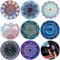 Weewooday 8 Pieces Metal Plate Mandala Flower Mount Metal Plate for Cell Phone Magnet Holder Magnetic Car Mount Compatible with Magnetic Car Mounts Replacement Sticker