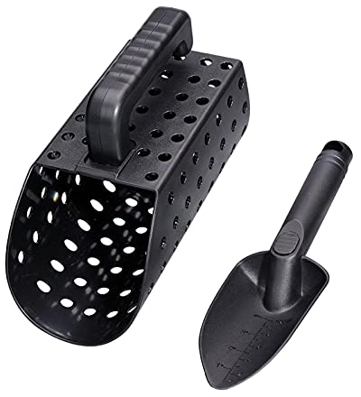 DELITLS Pelle à sable et pelle pour la détection de métaux et la chasse au trésor - Pelle à sable professionnelle avec pelle à main