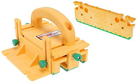 MICROJIG GRR-Ripper GR-100+GRP-5 GRR-Ripper 3D Pushblock & 1/4 Leg Bundle, Yellow