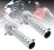 Riloer 2X 45mm universel pour pot d'échappement de moto silencieux déflecteur DB Killer silencieux court, Argent