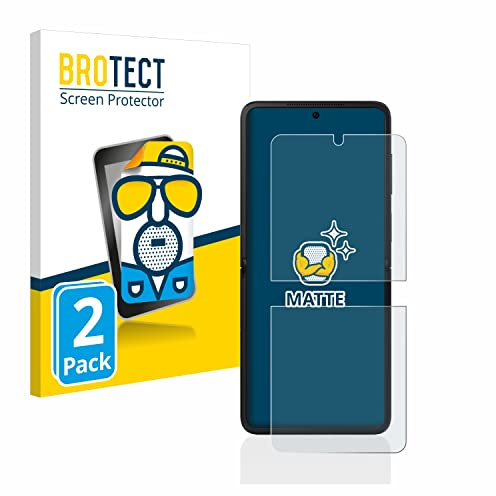 BROTECT Entspiegelungs-Schutzfolie für Oppo Find N2 Flip (2 Stück) Matte Displayschutz-Folie, Anti-Reflex, Anti-Fingerprint
