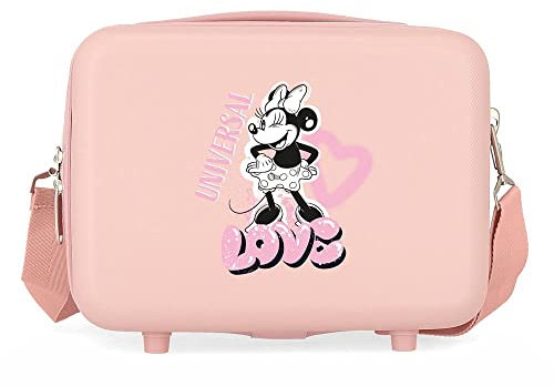 Disney Minnie Heart Nude Trousse de Toilette Adaptable 29x21x15 cms ABS Rigide 9.14L 0.8 kgs