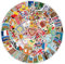 Travel Stickers for Laptop(100 PCS),Gift for Children Teens Adults Girl Boys,Travel Around The World Map Waterproof Stickers for Water Bottle,Vinyl Stickers for Scrapbook,Skateboard,Bike,Phone,Dairy