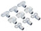 PATIKIL Radiator Valve Keys Set, 9 Pack Zinc Alloy Square Socket Vent Air Valve Key Wrench Plumbing Bleeder Tool for Radiator Heater Faucet, Silver