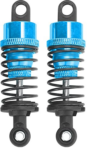 Yuecoom RC-Stoßdämpfer, 2 Stück Verstellbar 65 Mm RC-Metall-Stoßdämpfer Passend Für Slash 2 Für HPI,RC Auto Dämpfer RC Shock Absorbers RC Dämpfers Für Rc Crawler Upgrade Teile(Blau)