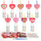 WEDNOK 9 Stück Herz Windspiel Bastelset Kinder Holz Klangspiel Basteln Bastelhandwerk zum Bemalen Heart Kreativsets für Mädchen Junge Kindergeburtstag Valentinstag Muttertag
