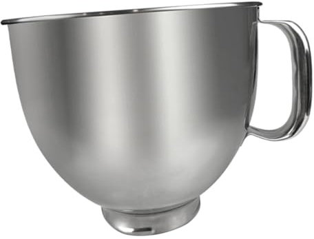 Zerodeko Bol Mélangeur Inox Pour Robot Pâtissier Accessoire Multifonction Maison Fond Plat Antidérapant Compatible Robot Mélangeur Robuste Et Stable Pour Pâtisserie Et Cuisine