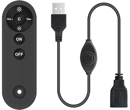 RYE infrared wireless remote control, dimming controller, adjustable brightness/timed off, with memory function, wireless mini dimmer switch for DC5V single color smd cob strip light