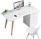 LAMEDOAT Desktop-Computertisch aus Holz für das Heimbüro, Schreibtisch mit Schließfächern, einfacher Schreibtisch für Heimstudenten, großer PC-Laptop-Schreibtisch, Werkbank