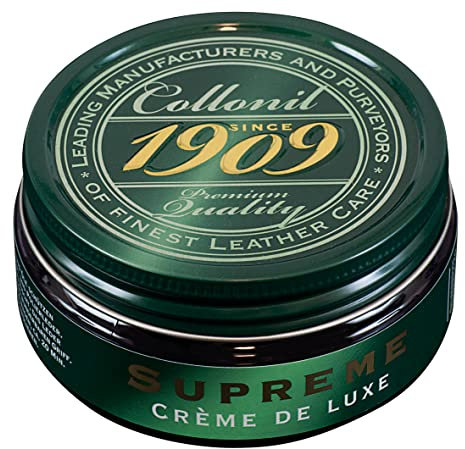 Collonil Unisex 1909 Crème De Luxe Schoenwas, Zwart, 100 Ml Schuhcreme, Schwarz, ml EU (Packung mit 2)
