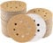 Sruhrak 100 Pcs 125mm Sanding Discs, 40 Grit Nylon Adhesive Sanding Pads 5 Inch 8 Hole Hook and Loop Sanding Disc for Orbital Sander