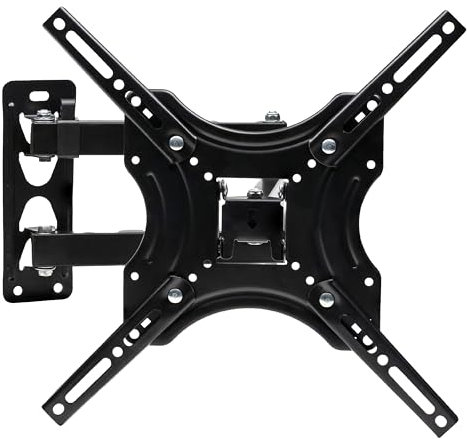Pratech Solution - Supporto Tv Parete, Supporto Tv Da 23 a 55 Pollici, Inclusi Viti E Accessori Per Montaggio, Max VESA 400x400mm