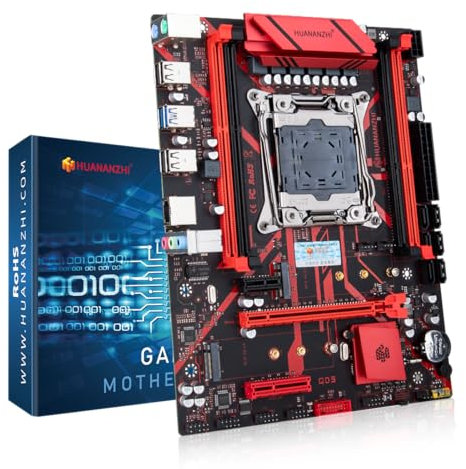 HUANANZHI X99-QD3 LGA2011-3 Motherboard, DDR3 Max 128GB, M.2 NVME PCIE X4 3.0, Gigabit LAN, Mini ATX Gaming Motherboard for PC