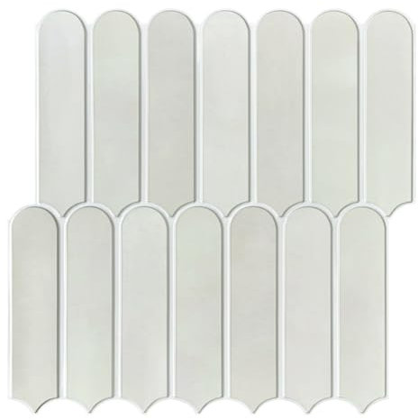 Commomy 3D Selbstklebend Fliesenaufkleber, Matte Cream, Klebefliesen Küche Wandfliesen, 30 x 30 cm, Selbstklebende Fliesen für Küche, Bad, Akzent-Wanddekoration 10 Stück