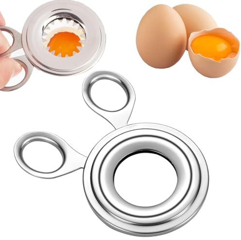 Egg Cutter,1 Pcs Stainless Steel Egg Cutter,Egg Opener Kitchen Gadget Tool Egg Topper for Boiled Eggs for Any Egg Size