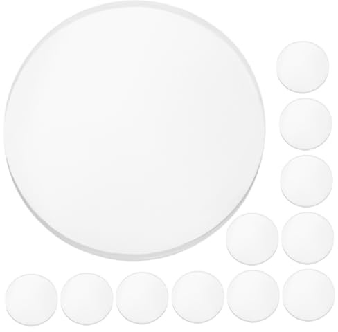 Glas Tischabstandshalter Transparent, 12 Stück, für Tische und Glasplatten | Pp Kunststoff, Rutschhemmend und Belastbar, Schützt Möbeloberflächen vor Direktem Kontakt