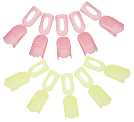 CALLARON 10pièces Pince à Ongles Plastique Pour Gel Capuchon Plastique Pour Enlever Vernis Voyage Outil Emballage De Dissolvant