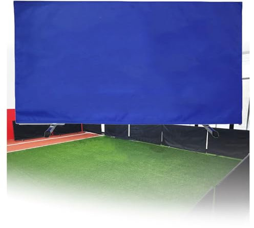 DUBTEDHOU Tischtennis Baffel, Faltbare Tischtennisplatte aus Oxford-Stoff und verzinktem Rohr, 140 x 75 cm, Blau (140x75cm-2pcs)