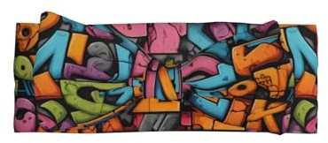 WZYWHJ Graffiti-Buchstaben mit weißer Bordüre, Babyschleife, Stirnbänder und elastische, weiche Haar-Accessoires für Neugeborene und Mädchen