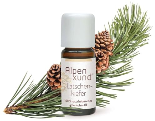AlpenXund Ätherisches Öl Latschenkiefer 10 ml • 100% naturbelassenes ätherisches Latschenkieferöl • würzig-frischer Waldduft • hergestellt & abgefüllt in Tirol