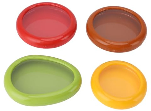 ERYUE Caja Sellada Multifuncional para Verduras, Recipiente para Esparcir Olores Nevera, Soporte de Almacenamiento de Frutas que Ahorra Espacio, 4 Uds.
