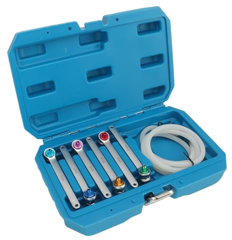 Jelquix Brake Bleeding Spanner Tool Kit Professional Durable 12 Point Wrench for Car Light Truck SUV 7-12mm