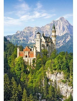 1000 Teile Puzzle - Neuschwanstein/Landschaft - Schloß Deutschland