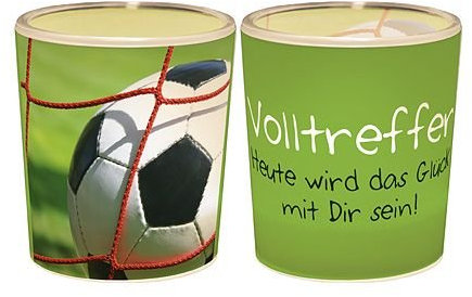 Windlicht 'Volltreffer - Heute wird das Glück mit dir sein!'