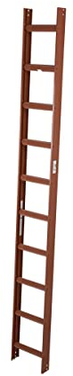 Krause 804686 Kaminkehrer Leiter Rot, 10 Sprossen