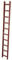 Krause 804686 Kaminkehrer Leiter Rot, 10 Sprossen