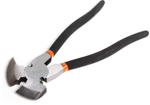 myMAW Farmerzange Weidezaun Zange Multifunktionszange 270 mm 630 g Stahl mit gehärtetem Stahlkopf und komfortablem Weichgriff