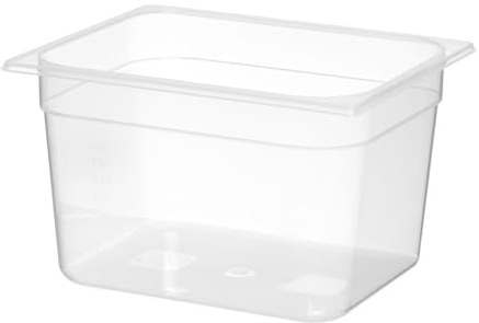 HENDI Gastronormbehälter, 11L, GN 1/2, 325x265x(H) 200mm, Polypropylen | Mit Skalierung, geruchs- und geschmacksneutral, Temperaturbeständig von -40° bis 80°C, Vorratsbehälter, Transparent