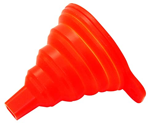 Rolson 42101 Entonnoir flexible Rouge