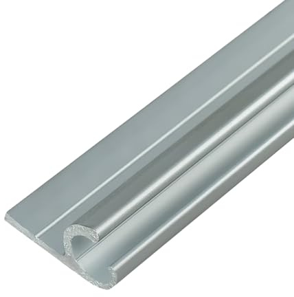 LYSEL® Kederschiene Kederleiste Kederprofil 15x30mm eloxiert 1m 45° Grau Ø10mm für Keder 6-9mm